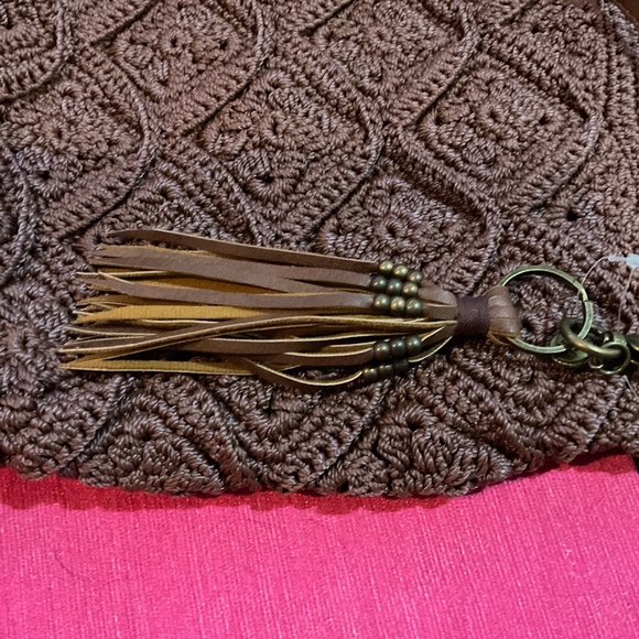 The Sak Handcrafted Crochet brown Crossbody - Picture 15 of 15
